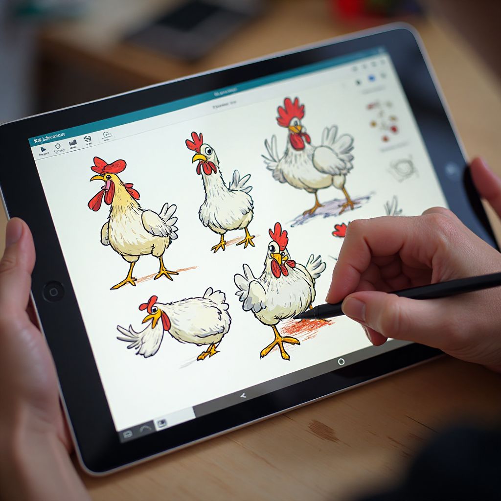 Character design sketches and concepts