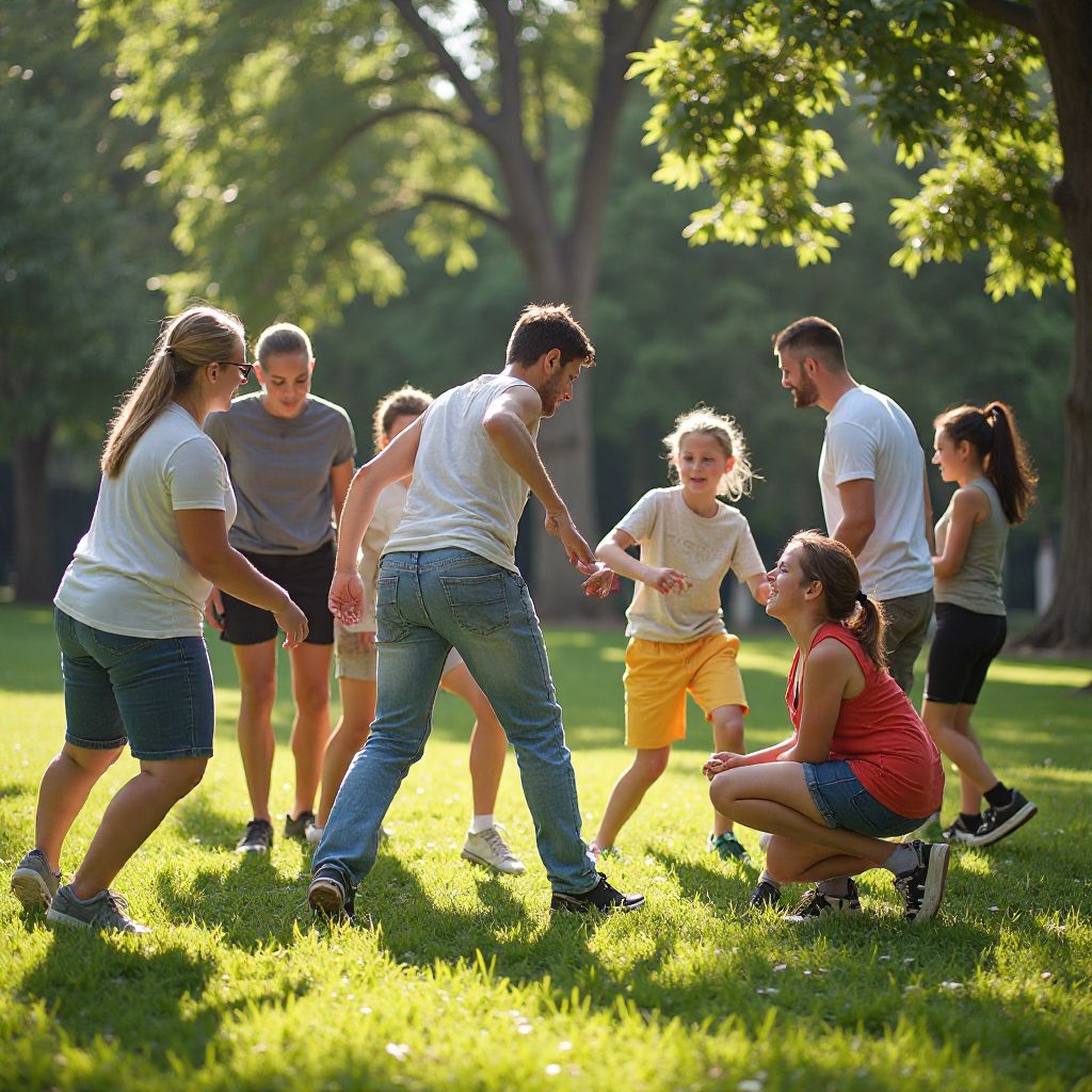 Company team building retreat